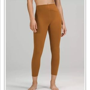 NWT Lululemon Instill High-Rise Tight 25" - Butternut Brown- Size 8